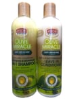 African Pride Olive Miracle Anti-Breakage 2-In-1 Shampoo & Leave-in Conditioner