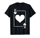 King of Hearts Playing Card Halloween Costume Dark T-Shirt