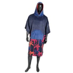 MDNS Change Robe Surf Poncho Unisize Navy Palm