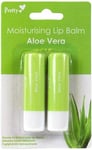 Premium Aloe Vera Moisturising Lip Balm 2 Pieces Pretty Healing Alo High Qualit
