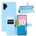 samsung Samsung Note 10 Plus PU Wallet Case Light Blue