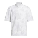 Adidas Mens Go-To DWR SS 1/2 Zip - White, X-Large