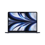 MacBook Air 13-tommer Apple M2 med 8-kjerners CPU, 8-kjerners GPU / 8 GB / 512 GB / 30-watt / Midnatt -  Dansk