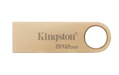 Kingston DataTraveler SE9 Gen 3 - 512GB 220MB/s- Métal - Clé USB 3.2 Gen 1 - Dorée