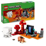 LEGO Minecraft The Nether Portal Ambush Adventure Set, Building Toys for Boys an