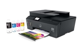 HP Smart Tank Plus 570 Imprimante tout en un - Jet d'encre couleur - 3 ans d'encre inclus (Photocopie, Scan, Impression, Chargeur automatique de documents, A4, HP Smart, AirPrint, Wifi)