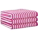 Cawö Randig Handduk Campus 955-22 Pink (70x140 cm)
