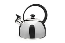 Excelsa Arco Bouilloire avec sifflet 2 litres, acier inoxydable, argenté