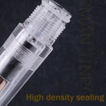 Transparent Clear Vaccum Fountain Pen 0.5mm Resin Ink D Rose Gold Circle