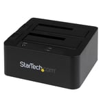 StarTech.com Dual-Bay USB 3.0 / eSATA to SATA Hard Drive Docking Station, Extern