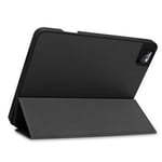iPad Pro 11 3rd Gen (2021) Tri-fold Fodral med pennhållare, svart