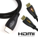 LED HDMI ETHERNET CABLE Yellow Gaming PC Computer Screen Monitor TV 4K 2160p ARC