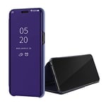 Hülle® Plating Flip Mirror Case Compatible for Samsung Galaxy A71 (Purple)