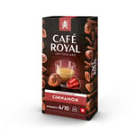 Café Royal Cinnamon Flavoured 100 Capsules for Nespresso Coffee Machine - 4/10 Intensity - UTZ-certified Aluminum Coffee Capsules