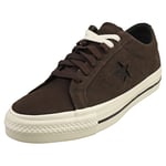 Converse One Star Pro Ox Mens Coffee Nut Egret Black Fashion Trainers - 9 UK
