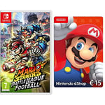 Mario Strikers : Battle League Football (Nintendo Switch) + Carte Nintendo eShop 15 EUR (Code de téléchargement)