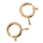Beadaholique 14K Gold Filled Spring Ring Round Clasps 5.5mm (8)