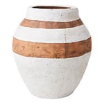 Affari of Sweden Camille kruka vit/brun H23 cm