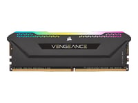 CORSAIR Vengeance RGB PRO SL - DDR4 - kit - 32 Go: 4 x 8 Go - DIMM 288 broches - 3200 MHz / PC4-25600 - CL16 - 1.35 V - mémoire sans tampon - non ECC - noir