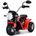 Moto Electrique pour Enfants 6 v Moto Véhicule Electrique pour Enfant à partir de 3 à 8 Ans Capacité de Charge 20KG Vitesse : 3-4km/h (Rouge)