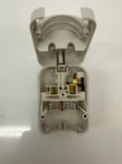 European EU Schuko to UK 3 Pin Converter Plug 13A White Earthed PN2758 F5