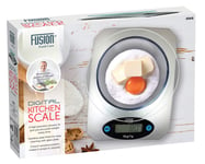 Fusion Digital Kitchen Scale - Multifunction Food Scale with LED Display, Measures in Grams for Cooking and Baking, Stainless Steel Design with Integral LED Display That can weigh up to 5kg/11lbs