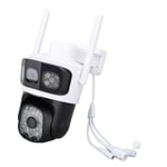 Pan Tilt Security Camera WiFi Dual Lens 4MP Night Motion Detection Wa UK