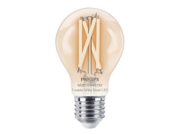 Philips Smart - LED-glödlampa med filament - form: A60 - klar finish - E27 - 7 W (motsvarande 60 W) - klass E - tonbar vit - 2700-6500 K