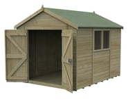 Forest Garden Timberdale Double Door Apex Shed - 10 x 8ft