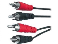 PremiumCord RCA (Cinch) x2 - RCA (Cinch) x2 RCA (Cinch) - RCA (Cinch) cable 5m black (kjackcmm2-5)