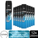 Lynx XXL Aerosol Deodorant Body Spray Ice Chill 48H Protection 250ml, 12Pack