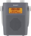 IPX-5 Waterproof Portable DAB/DAB+ Radio | Rechargeable Bluetooth Shower Radio w