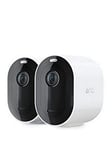 Arlo Pro4 Outdoor Wireless Home Security Camera System Cctv, Direct To Wifi, 6-Month Battery Life, Colour Night Vision, 2K Hdr, 2-Way Audio, Spotlight, Alarm, No Hub Needed, 2 Camera Kit, Vmc4250P