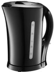 Cordless Electric Black Kettle 2200W 1.7L Capacity Jug Boil Dry Protection Voche
