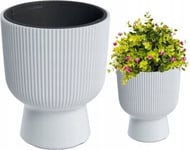 Prosperplast Plastkruka Med Vitt Foder ""Milly"" 36,5X30 Cm