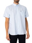 LacosteRegular Logo Short Sleeved Shirt - Light Blue