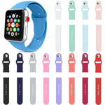 Apple Watch Iwatch Series 38/40/42/44mm Soft Sport Strap Band Bright Pink 38mm/40mm