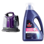 BISSELL SpotClean Pet Portable Carpet Cleaner | Remove Spots, Titanium & Purple & Wash & Refresh Febreze Carpet Shampoo | For Use With All Leading Upright Carpet Cleaners | 1078N