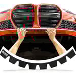 Sliplo Ultra Universal Front Bumper Scrape Guard Skid Plate Bumper Protection för sänkta bilar, kolfiberdelare och eftermarknadsläppar, ett