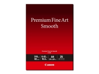 Canon Premium Fine Art Smooth FA-SM2 - Glatt - 16,5 mille - A3 Plus (330,2 x 482,6 mm) - 310 g/m² - 82 pund - 25 ark fotopapir