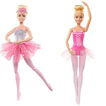 Barbie Doll | Magical Ballerina Doll | Blonde Hair | Light-Up Feature | Tiara and Pink Tutu | Ballet Dancing | Poseable | Kids Toys Ballerina Doll with Ballerina Outfit