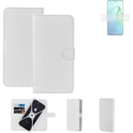 Protective cover for Oppo Reno8 Pro+ Wallet Case white flipcover flipcase