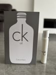 Unisex 1 Sample x1.2ml Calvin Klein CK All for all EDT Spray VIAL New💙💖