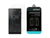 NOVAGO Compatible avec Sony Xperia L1/L1 Dual [2 Pièces] Films Protecteur D'écran Verre Trempé 9H Dureté Ultra-Clair et Anti-Rayures