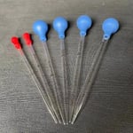 10 st Glasgraderade Pipett Droppar 0,5-10 ml Överföring