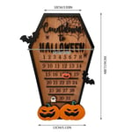 Wooden Halloween Countdown Calendar Halloween Advent Calendar  Halloween