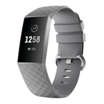 Silikonarmband Fitbit Charge 4/Charge 3 Grå