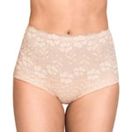 Miss Mary Jacquard And Lace Girdle Trosor Beige 38 Dam