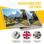 2 x Rectangle Stickers 7.5 cm - Kaiser Mountain Austria Cool Cool Gift #2291