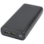 2xUSB+USB-C powerbank, PD 60W, 20 000mAh